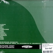 Back View : Wolfgang Voigt - FREILAND KLAVIERMUSIK (CD) - Profan CD 09