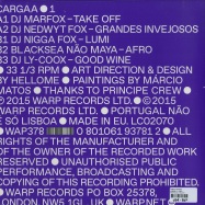 Back View : Various Artists - CARGAA 1 (12 INCH + MP3) - Warp Records / Wap378