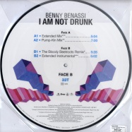 Back View : Benny Benassi - I AM NOT DRUNK (PICTURE 12 INCH) - Universal / uni5309041