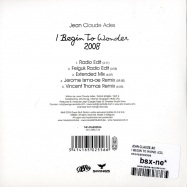 Back View : Jean Claude Ad - I BEGIN TO WOND (Maxi-CD) - NEWS541416502556
