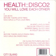 Back View : Health - DISCO 2 (2X12) - City Slang / 9550080