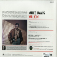 Back View : Miles Davis - WALKIN (180G LP) - Jazz Images / 1019135EL2