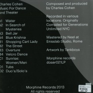 Back View : Charles Cohen - MUSIC FOR DANCE AND THEATER (2LP) - Morphine / Doser 021 LP