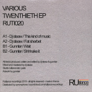 Back View : DJ Steaw / Gunnter - TWENTIETH EP - Rutilance / Ruti020