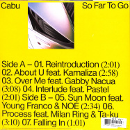 Back View : Cabu - SO FAR TO GO (EP+MP3) - 823 RECORDS / 823R005