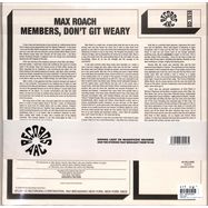 Back View : Max Roach - MEMBERS, DON T GIT WEARY (180G VINYL) (LP) - Brownswood-Arc Records / ARC5
