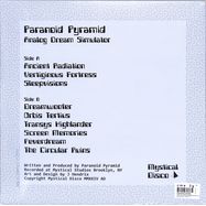 Back View : Paranoid Pyramid - ANALOG DREAM SIMULATOR (LP) - Mystical Disco / MYST-12