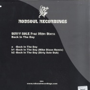 Back View : Dirty Sole ft Mike Dixon - BACK IN THE DAY - Robsoul64