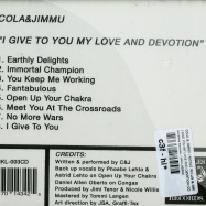 Back View : Cola & Jimmu ( Nicole Willis & Jimi Tenor) - I GIVE YOU MY LOVE AND DEVOTION (CD) - Herakles Records / HRKL-003CD