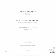Back View : Keith Jarrett - BUDAPEST CONCERT (2LP) - Ecm Records / 0739330