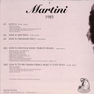Back View : Martini - LOVE IS / GIVE IT TO ME - Death On Wax / DW-00:01:00