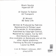Back View : Black Spuma - HYPERCALL EP - Live at Robert Johnson / Playrjc 070