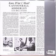 Back View : Cannonball Adderley / Bill Evans - KNOW WHAT I MEAN (ORIG.JAZZ CLASSIC SERIES LP) (LP) - Concord Records / 7255543