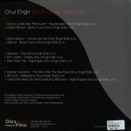 Back View : Onur Engin - MUSIC UNDER NEW YORK (2X12) - Glenview Records / gvrlp001