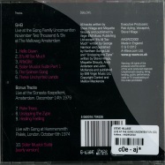 Back View : Steve Hillage - LIVE AT THE GONG UNCONVENTION (CD) - A-Wave / AAGWCD002