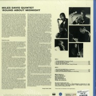 Back View : Miles Davis - ROUND ABOUT MIDNIGHT (LTD BLUE 180G LP) - Waxtime in Color / 950667 / 8818386