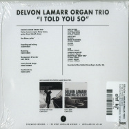 Back View : Delvon Lamarr Organ Trio - I TOLD YOU SO (CD) - Colemine Records / CLMN12028CD / 00143610