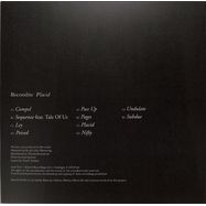 Back View : Recondite - PLACID (2X12 INCH LP ALBUM ,2022 REPRESS) - Acid Test / ATLP06