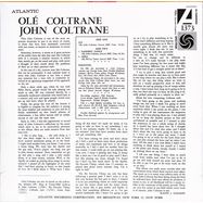 Back View : John Coltrane - OLE COLTRANE (140G CLEAR VINYL DIAMOND LP) - Rhino / 603497838387