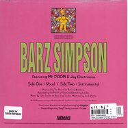 Back View : White Girl Wasted (Sonnyjim & The Purist) - BARZ SIMPSON (FT. MF DOOM&JAY ELECTRONICA) (7 INCH) - Daupe / DMFB001