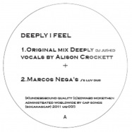 Back View : DJ Jus Ed - DEEPLY I FEEL (COLOURED VINYL) - Underground Quality / UQ035