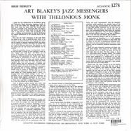 Back View : Art Blakey / Thelonious Monk - ART BLAKEYS JAZZ MESSENGERS WITH THELONIOUS MONK (180G 2LP) - Rhino / 0349784239
