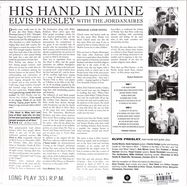 Back View : Elvis Presley & The Jordanaires - HIS HAND IN MINE+2 BONUS TRACKS (LTD. EDT 180G VINYL) - WaxTime / 012771960