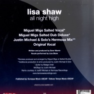 Back View : Lisa Shaw - ALL NIGHT HIGH - Salted Music / slt015