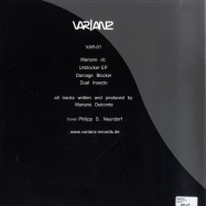 Back View : Mariano DC - UNBLOCKER EP - Varianz / Varianz01