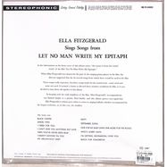 Back View : Ella Fitzgerald - LET NO MAN WRITE MY EPITAPH (ACOUSTIC SOUNDS) (LP) - Verve / 5509300
