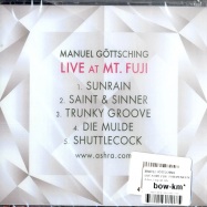 Back View : Manuel Goettsching - LIVE AT MT. FUJI (CD-JEWELCASE) - Ashra / mg.art305