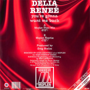 Back View : Delia Renee - YOURE GONNA WANT ME BACK (MOPLEN REMIXES) - High Fashion Music / MS 485