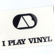 Back View : Sticker - I Play Vinyl Logo (Black) - Sticky / ilv03