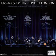Back View : Leonard Cohen - LIVE IN LONDON (3LP) - SONY MUSIC / 88985434871