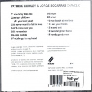 Back View : Patrick Cowley & Jorge Socarras - CATHOLIC (CD) - Macro Recordings / Macrom14