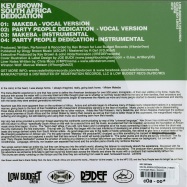 Back View : Kev Brown - SOUTH AFRICA DEDICATION (7 INCH) - Low Budget Music / lbm003