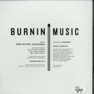 Back View : Ponty Mython - BLACK MAGIC - Burnin Music / BM001