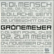 Back View : Herbert Grnemeyer - MENSCH (180G 2X12 LP) - Groenland / LPGRON164
