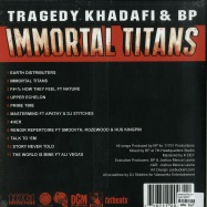 Back View : Tragedy Khadafi & BP - IMMORTAL TITANS (LP) - Fatbeats / BP001LP
