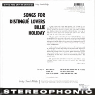 Back View : Billie Holiday - SONGS FOR DISTINGUE LOVERS (LP) - Verve / 7708966