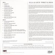 Back View : Ella Fitzgerald & Louis Armstrong - PORGY & BESS (LP) - SPEAKERS CORNER RECORDS / CATLP115