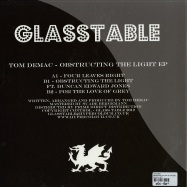Back View : Tom Demac - OBSTRUCTING THE LIGHT EP (PICTURE DISC) - Glasstable / gt04t