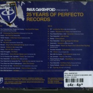 Back View : Paul Oakenfold - 25 YEARS OF PERFECTO RECORDS (2XCD) - Perfecto / prfcd008