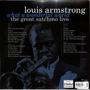 Back View : Louis Armstrong - GREAT SATCHMO LIVE / WHAT A WONDERFUL WORLD (Blueberry coloured 2LP) - Vinyl Passion / VPL80720