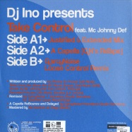 Back View : DJ Ino ft. Mc Jonny - TAKE CONTROL - Justified Cause / cause008