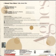 Back View : Agnes - I NEED YOU NOW / ON AND ON - Nets Work International / nwi515