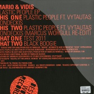 Back View : Mario & Vidis - PLASTIC PEOPLE EP (MARCUS WORGUL REMIX) - Best Works Records / BWR 11