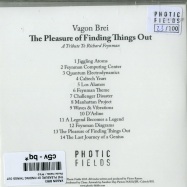 Back View : Vagon Brei - THE PLEASURE OF FINDING THINGS OUT (CD) - Photic Fields / PF10