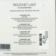 Back View : Alvin Lucier - Ricochet Lady (CD) - Black Truffle / Black Truffle 045