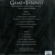 Back View : Ramin Djawadi - GAME OF THRONES: SEASON 8 O.S.T. (LTD GREY LP) - Watertower Music / 9404320045